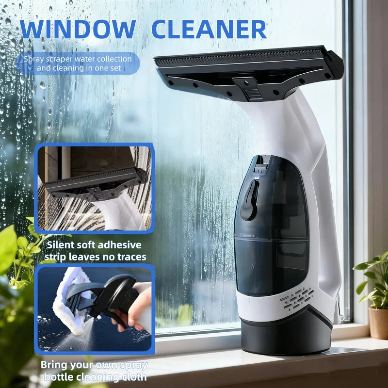 Neatly Electric Cordless Window Cleaner — robotic squeegee for streak-free glass