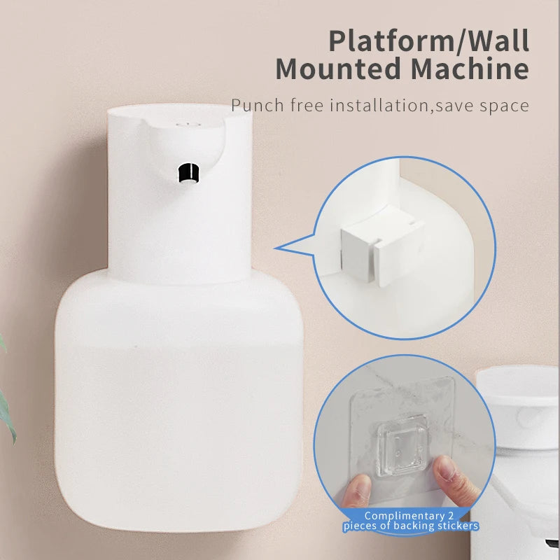 Neatly Touchless Foaming Soap Dispenser — hero shot, matte white sensor pump