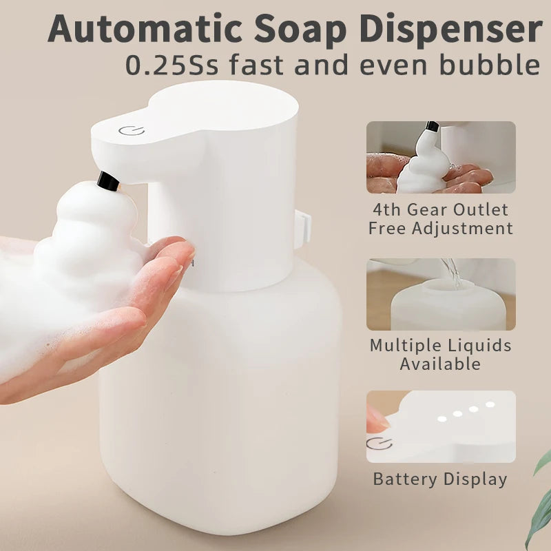 Neatly Touchless Foaming Soap Dispenser — foam pour in action